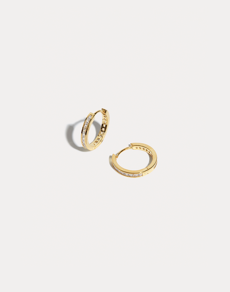 Ruby Big Sister Gold Hoop Earrings